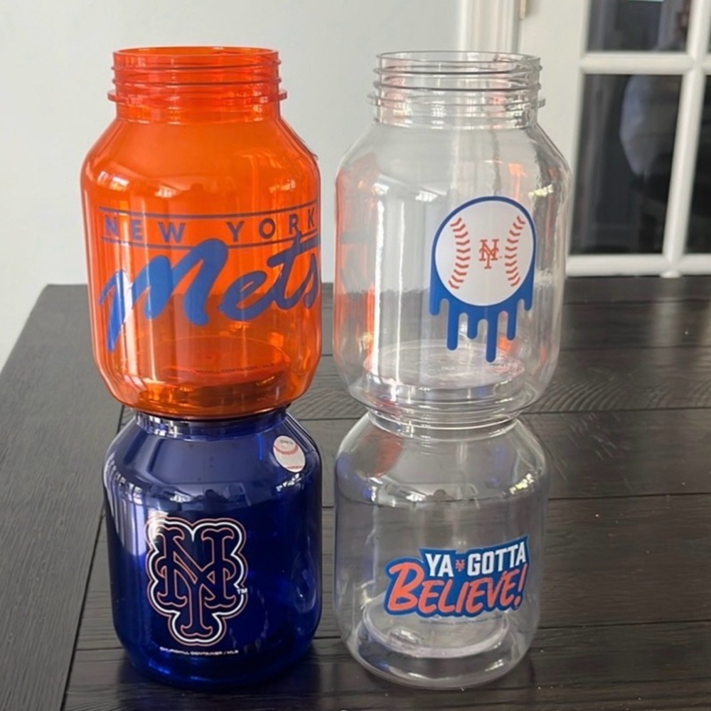 New York Mets drink Mason Jars